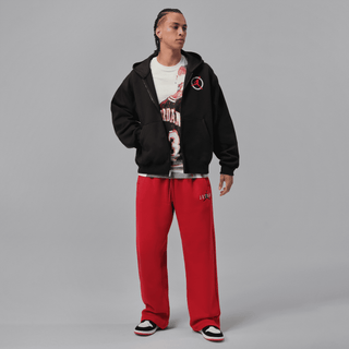 JORDAN FLIGHT CLUB FULL-ZIP FLEECE HOODIE - BLACK