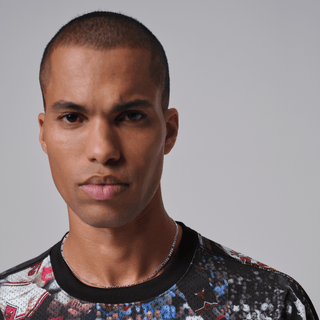 JORDAN FLIGHT PRINTED L/S JERSEY - BLACK / MULTI