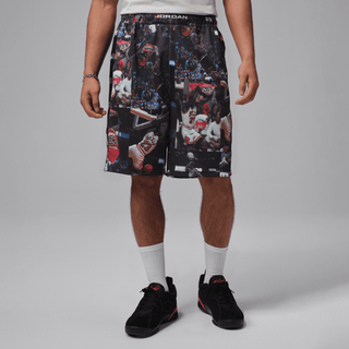 JORDAN FLIGHT PRINTED CAT SCRATCH SHORTS - BLACK / MULTI