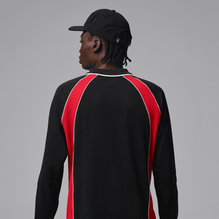 JORDAN FLIGHT CLUB POLO JERSEY - BLACK / UNIVERSITY RED