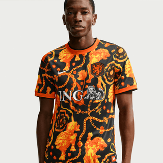 NETHERLANDS X PATTA X NIKE "X2" PREMATCH JERSEY - BLACK / ORANGE