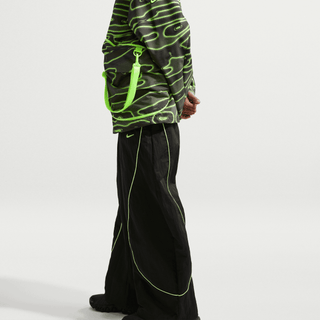 PROJECT F.R.O.G TOBI OVERSIZE TRACK PANT - BLACK