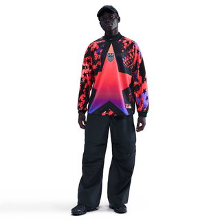 USA NATIONAL TEAM GOALKEEPER JERSEY LOOSE FIT - BLACK / BRIGHT CRIMSON