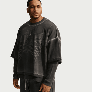 JA DRI-FIT LONG SLEEVE BASKETBALL TOP - BLACK
