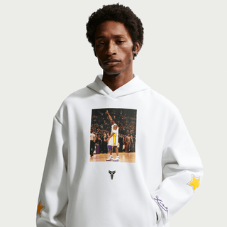 DRI-FIT FLEECE "KOBE 81" HOODIE - WHITE