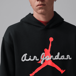 JORDAN BROOKLYN FLEECE HOODIE - BLACK