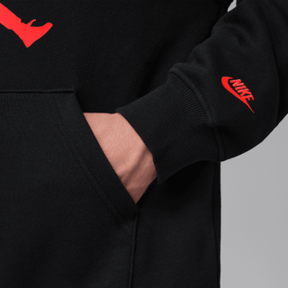JORDAN BROOKLYN FLEECE HOODIE - BLACK