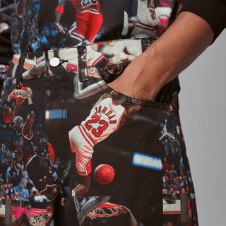 JORDAN FLIGHT WOVEN PANTS - BLACK / MULTI