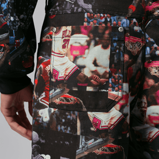 JORDAN FLIGHT WOVEN PANTS - BLACK / MULTI