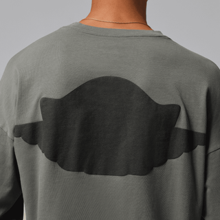 MJ WINGS L/S TEE - RIVER ROCK