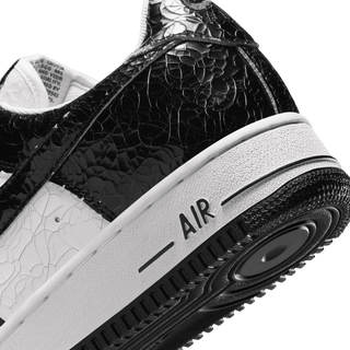 AIR FORCE 1 CRACKED LEATHER "BLACK"