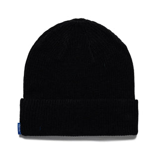 LOOSE GAUGE KNIT BEANIE - BLACK