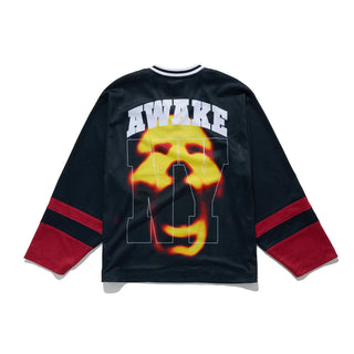 CROWN LOGO HOCKEY JERSEY - BLACK