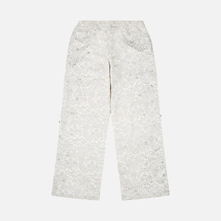 CASHEW BLOSSOM PEARL SWEATPANT - WHITE