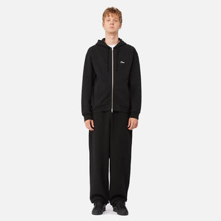 CURSIVE ZIP HOODIE - BLACK