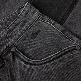 BAGGY DENIM PANTS - KNOWMATIC BLACK