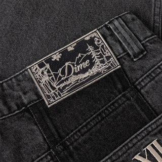 BAGGY DENIM PANTS - KNOWMATIC BLACK