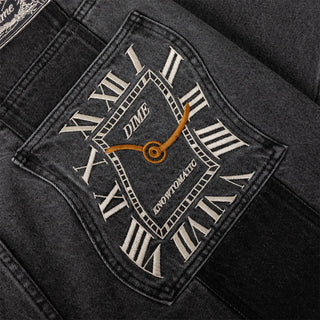 BAGGY DENIM PANTS - KNOWMATIC BLACK