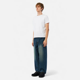 BAGGY DENIM PANTS - SANDBLASTED NIGHT INDIGO