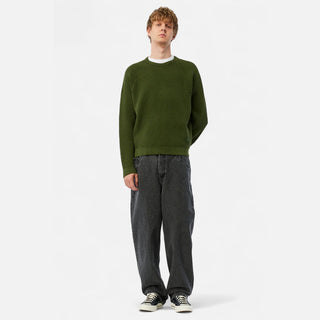 WAVE KNIT SWEATER - PINE