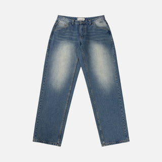 RELAXED DEMIN PANTS - SANDBLASTED INDIGO