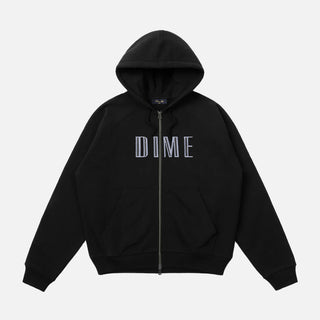 BLOCKS ZIP HOODIE - BLACK