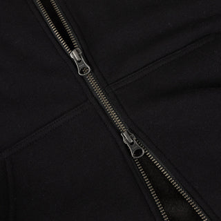BLOCKS ZIP HOODIE - BLACK