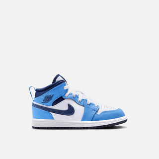 JORDAN 1 MID (PS) - UNIVERSITY BLUE / MIDNIGHT NAVY