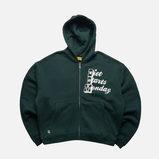 STAR FULL-ZIP HOODIE - PINE