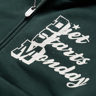 STAR FULL-ZIP HOODIE - PINE