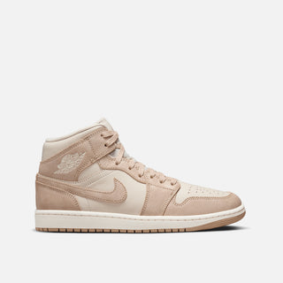 WMNS AIR JORDAN 1 MID SE - LIGHT BROWN / SAIL