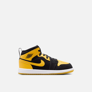 JORDAN 1 MID SE (PS) - BLACK / VARSITY MAIZE