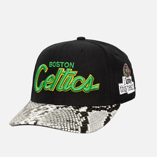 MITCHELL & NESS X JUST DON "I LOVE THIS TEAM" SNAKESKIN STRAPBACK - CELTICS