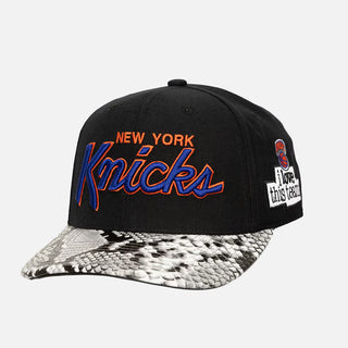 MITCHELL & NESS X JUST DON "I LOVE THIS TEAM" SNAKESKIN STRAPBACK - KNICKS