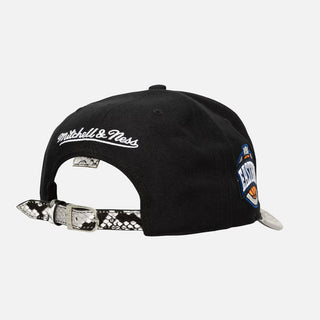 MITCHELL & NESS X JUST DON "I LOVE THIS TEAM" SNAKESKIN STRAPBACK - KNICKS