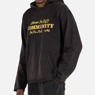 VINTAGE HOODIE - OIL BLACK
