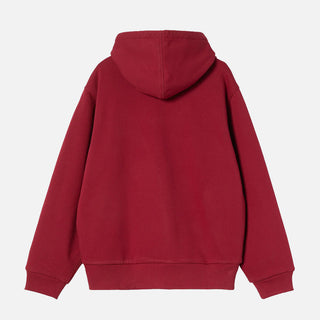 ACTIVE SWEAT JACKET - SCARLET / STONE WASHED