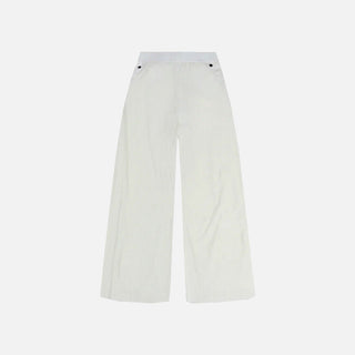 WMNS KOBE DETAILS PLEATED PANTS - WHITE