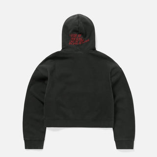JORDAN MJ IH CROP HOODIE - BLACK