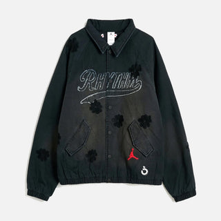 JORDAN X NOMARHYTHM BOMBER JACKET - BLACK / WHITE / UNIVERSITY RED