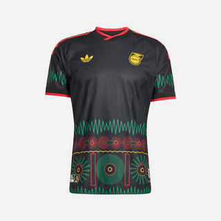 JAMAICA 26 X BOB MARLEY AWAY AUTHENTIC JERSEY - BLACK