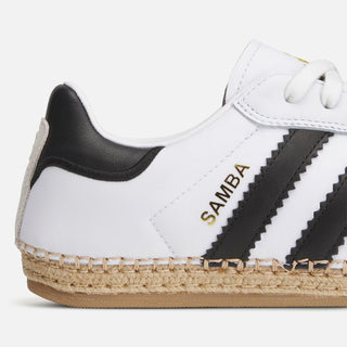 CLOT X ADIDAS SAMBA ESPADRILLE BY EDC - CLOUD WHITE / CORE BLACK