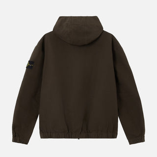 1200011 ORGANIC COTTON RIPSTOP HOODED OVERSHIRT - COAL GREY