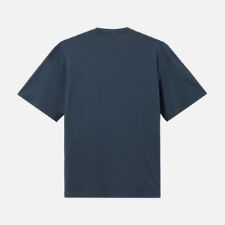 2100030 COMBED ORGANIC COTTON JERSEY T-SHIRT - SLATE BLUE