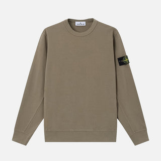 6100017 ORGANIC COTTON INTERLOCK CREWNECK - MILITARY GREEN