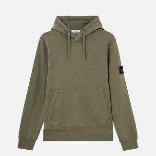 6100062 ORGANIC COTTON FLEECE HOODIE - MILITARY GREEN