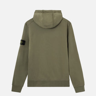 6100062 ORGANIC COTTON FLEECE HOODIE - MILITARY GREEN
