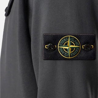 6100062 ORGANIC COTTON FLEECE HOODIE - LEAD GREY