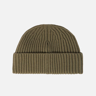 N100002 FULL RIB RWS WOOL BEANIE - MILITARY GREEN