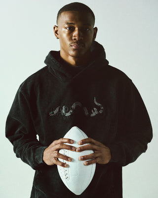 "YEAR OF THE SNAKE" HOODIE - VINTAGE BLACK